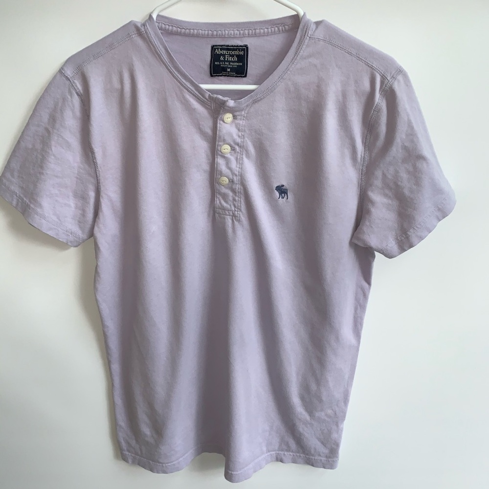 Abercrombie lavender short sleeve shirt
